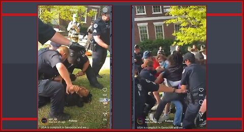 Chaos at the University of Georgia as police detain pro-Palestinian protesters.