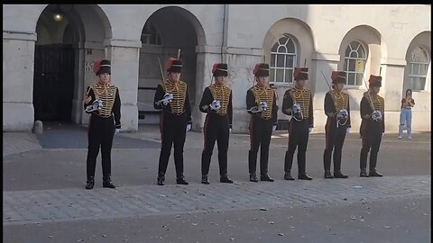 King's Troop 4 o'clock punishment parade #horseguardsparade