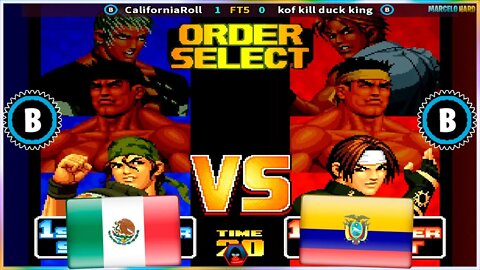 The King of Fighters '98 (CaliforniaRoll Vs. kof kill duck king) [Mexico Vs. Ecuador]