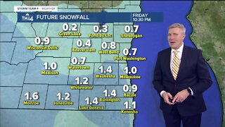 Shifting winds to bring lake effect snow showers overnight