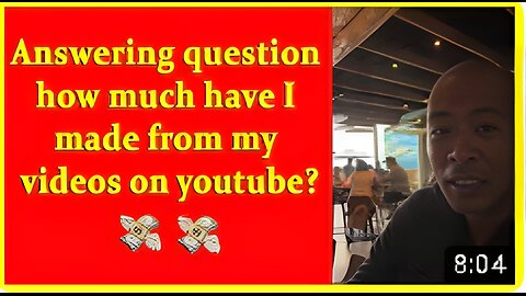 Answering question how much have I made from my videos on youtube?
