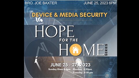 Hope for the Home--Sun PM 2--June 25, 2023