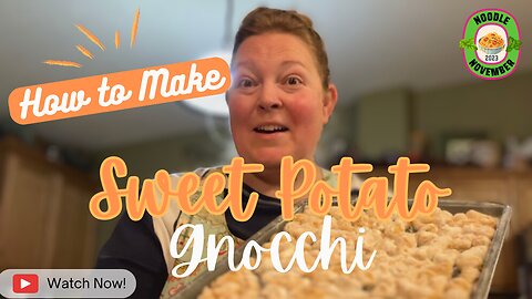 Sweet Potato Gnocchi Potato Pasta #noodlenovember