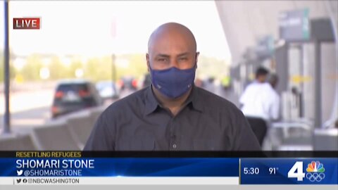 NBC 4 BLM reporter Shomari Stone doesn't tell Afgans that America is a racist country
