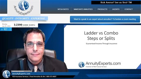 Annuity Ladder vs Combo | Steps or Splits | How to get a 65 year old $50,000 for life with $850,008!