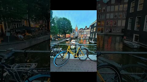 Amsterdam Bikes and Canals 🚲 #Amsterdam #Bikes #Canals