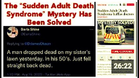 The “Sudden Adult Death Syndrome” Mystery Has Been Solved 💉💉🪦