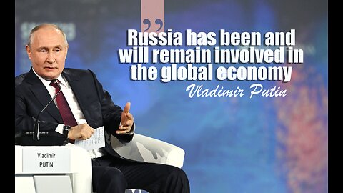 Vladimir Putin at the St Petersburg International Economic Forum 2023