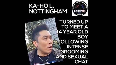 KA-HO JAKE LEUNG TURNS UP TO MEET A 14 YEAR OLD BOY FOLLOWING GROOMING