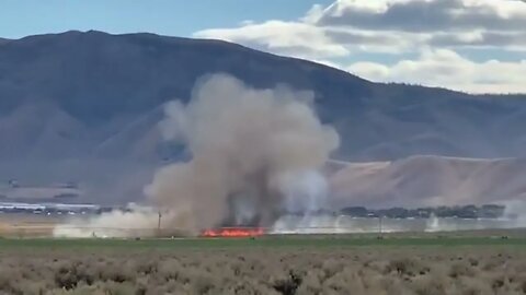 Plane crash at Nevada race caught on 2 videos