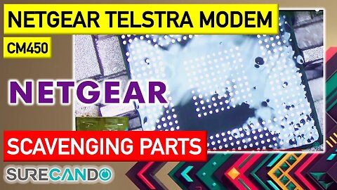 Telstra Cable Modem Disassembly NETGEAR CM450 Cable Modem disassembly scavenge parts.