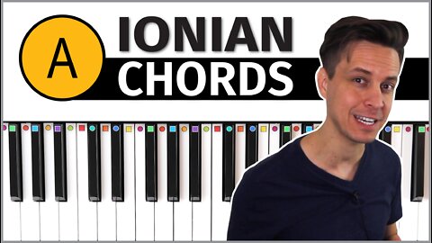 Piano // Chords in the Key of A (Ionian)