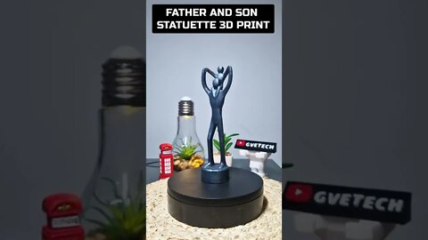 Father's Day 3D Print | Metal Finish #shorts #fathersday #fatherandson #fatherhood