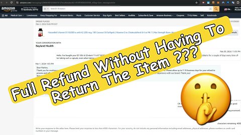 Get a Refund Without Returns? Message Amazon Sellers Like This!