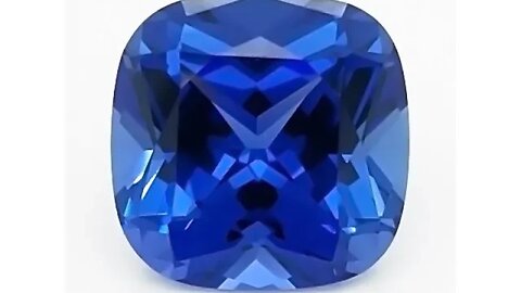 Chatham Square Cushion Blue Sapphire: Lab grown square cushion cut blue sapphires