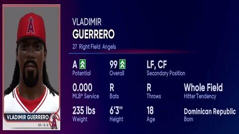 How To Create Vladimir Guerrero Sr MLB 22