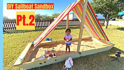 Build a DIY Sailboat Sandbox Part 2