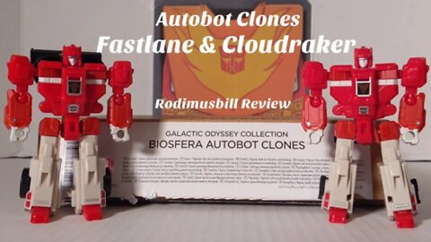 Earthrise Galactic Odyssey Biosfera Autobot Clones Fastlane & Cloudraker Review by Rodimusbill