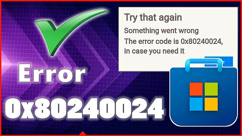 [Fixed]✔️ Error 0x80240024 ⚠️When Download Store App or Windows Update