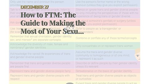 How to FTM: The Guide to Making the Most of Your Sexual Expression