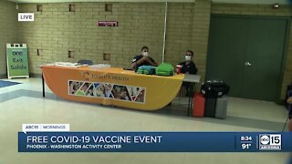 Washington Activity Center hosting free C19 vaccination event