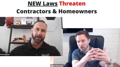 NEW Laws Threaten Contractors and Policy Holders (In Florida Only, For Now...)