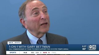 NHL Commissioner supports Coyotes' push for new Tempe arena