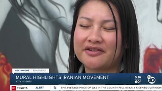 New City Heights mural illuminates women-led movement in Iran
