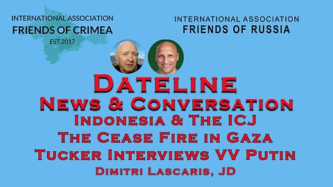 Dimitri Lascaris - ICJ - Cease Fire in Gaza - Tucker Interviews VV Putin