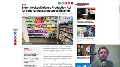 Biden invokes Defense Production Act for baby formula, announces US airlift