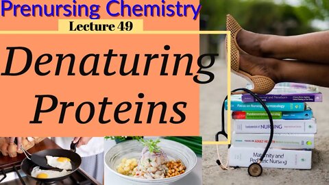Cooking & Protein Denaturing Video Chemistry for Nursing (Lecture 49)