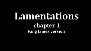 Lamentations 1 King James version