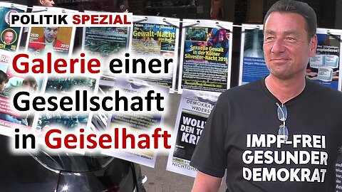 Öffentliche Ausstellung über Impfopfer, grüne Kriegstreiber und mehr | Reportage