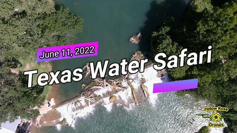 2022 Texas Water Safari at Staples Dam Check Point - First 3 Boats In The Lead - A Drone View