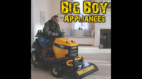 Home Cleaning is a Man's Job with Big Boy Appliances