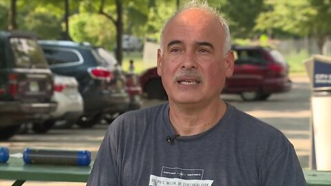 Anthony Benavides speaks on whippets found in Clark Park