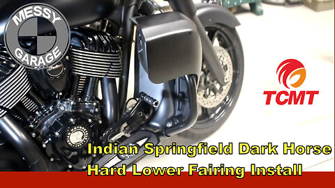 Indian Springfield Dark Horse modification - Hard Lower Fairings by TCMT