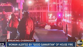 Good Samaritan helps rescue a woman from a house fire near 59th Ave and Osborn Rd