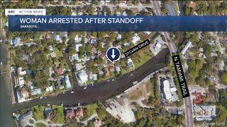 Sarasota woman arrested after shooting, barricading herself inside home