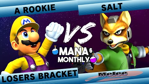 Mana Monthly 6 - Salt (Fox) vs A Rookie (Mario) Smash Melee Tournament