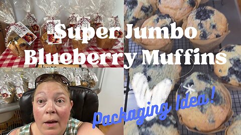 Super Jumbo Blueberry Muffins