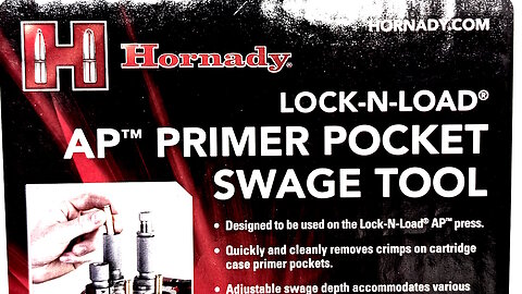 Hornady Primer Pocket Swaging Kit for Lock-N-Load Progressive Presses