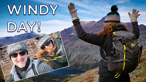 Braving the Wind at Glacier National Park Two Medicine Lake ~ Hike to Scenic Point