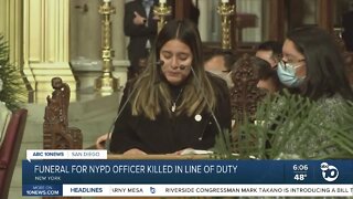Funeral for NYPD officer killed in the line of duty