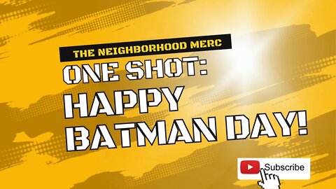Happy Batman Day!