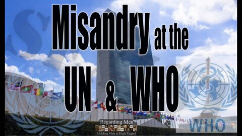 Misandry at the UN and WHO - Regarding Men