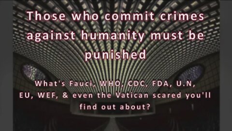 The CDC, FDA, WHO, U.N, EU, WEF, Fauci, and the Vatican Are Terrified You'll See This Data