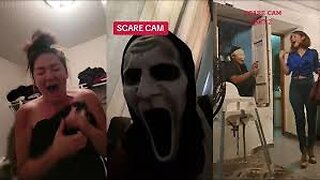 SCARECAM Pranks Reaction 2023 # 4|Funny Scare Pranks/Jumpscare/Funny Videos//UltrascareImpressions/