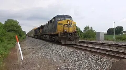 CSX M214 Autorack Train from Sterling, Ohio July 1, 2023
