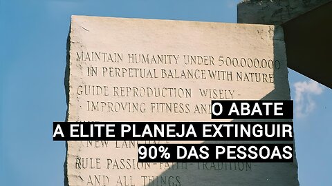 O ABATE - A ELITE PLANEJA EXTINGUIR 90% DAS PESSOAS